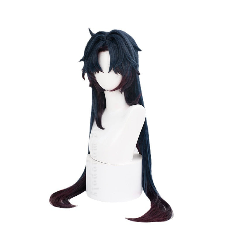 Star Dome Railway Blade Gradient Color Long Hair Cos Wig