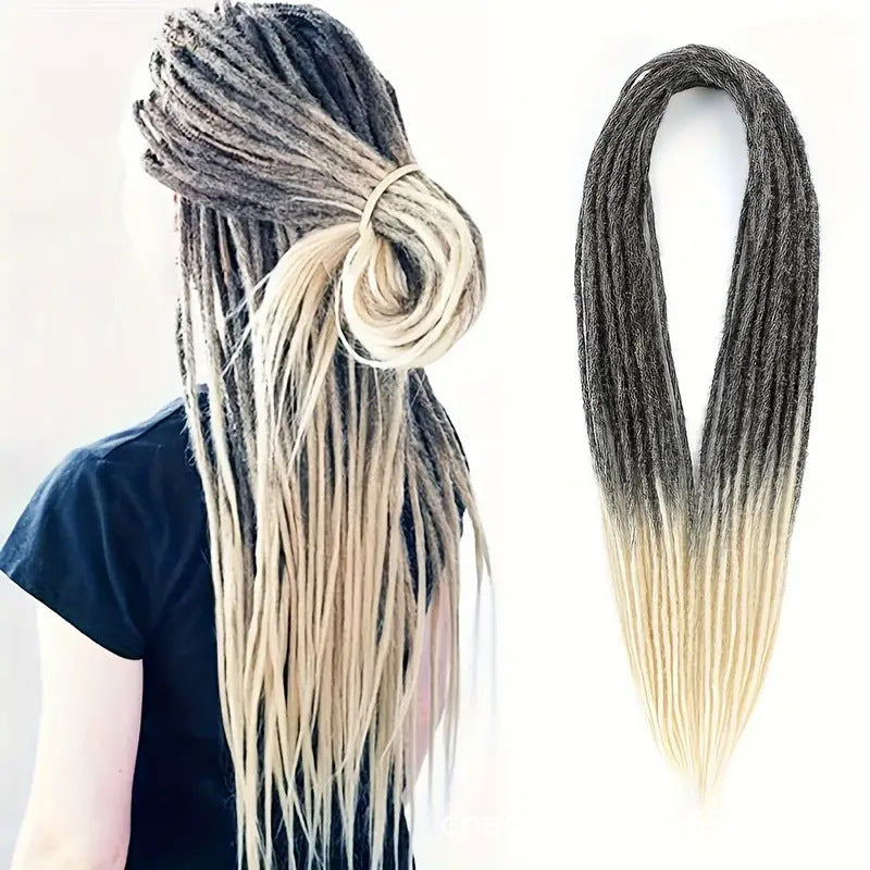 Fiber Crochet Hair Hip Hop Reggae Double Wig Ponytail