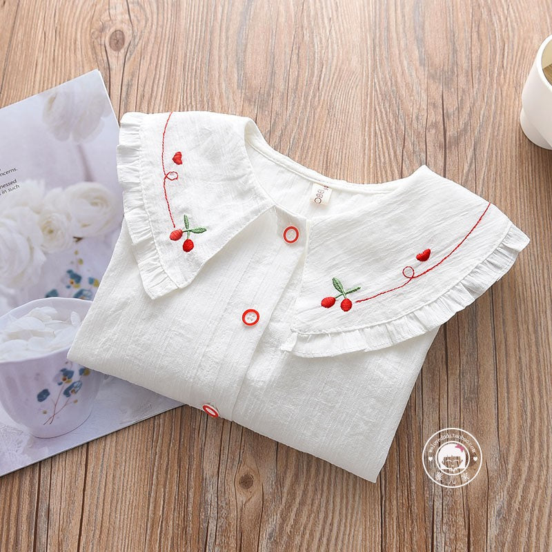 Children's Korean Style Long Sleeve Fashionable Pure Cotton Children's Shirt