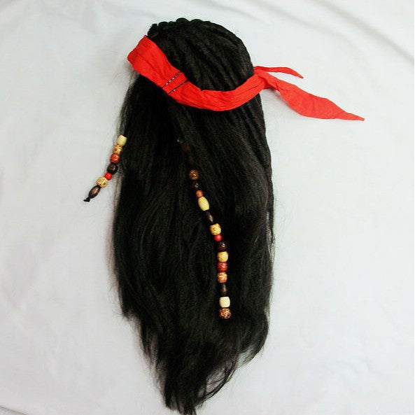Party Carnival Ball Pirate Ship Long Cos Wig
