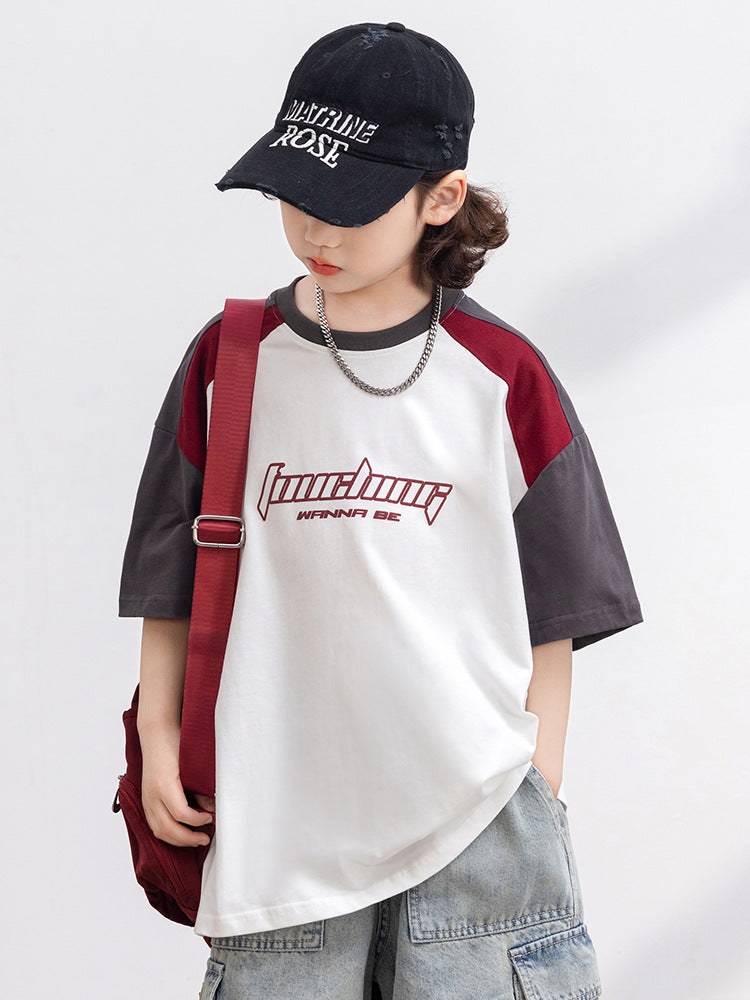 Children's Short Sleeve Summer Clothes Loose Casual Children's T-shirt