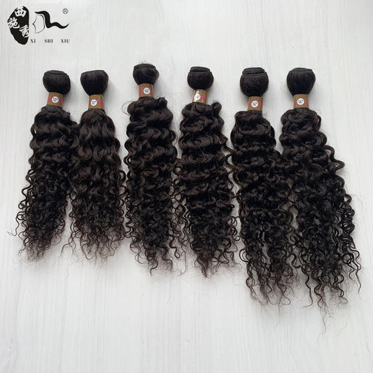 Africa Mixed Hair Small Roll Weaving Wig