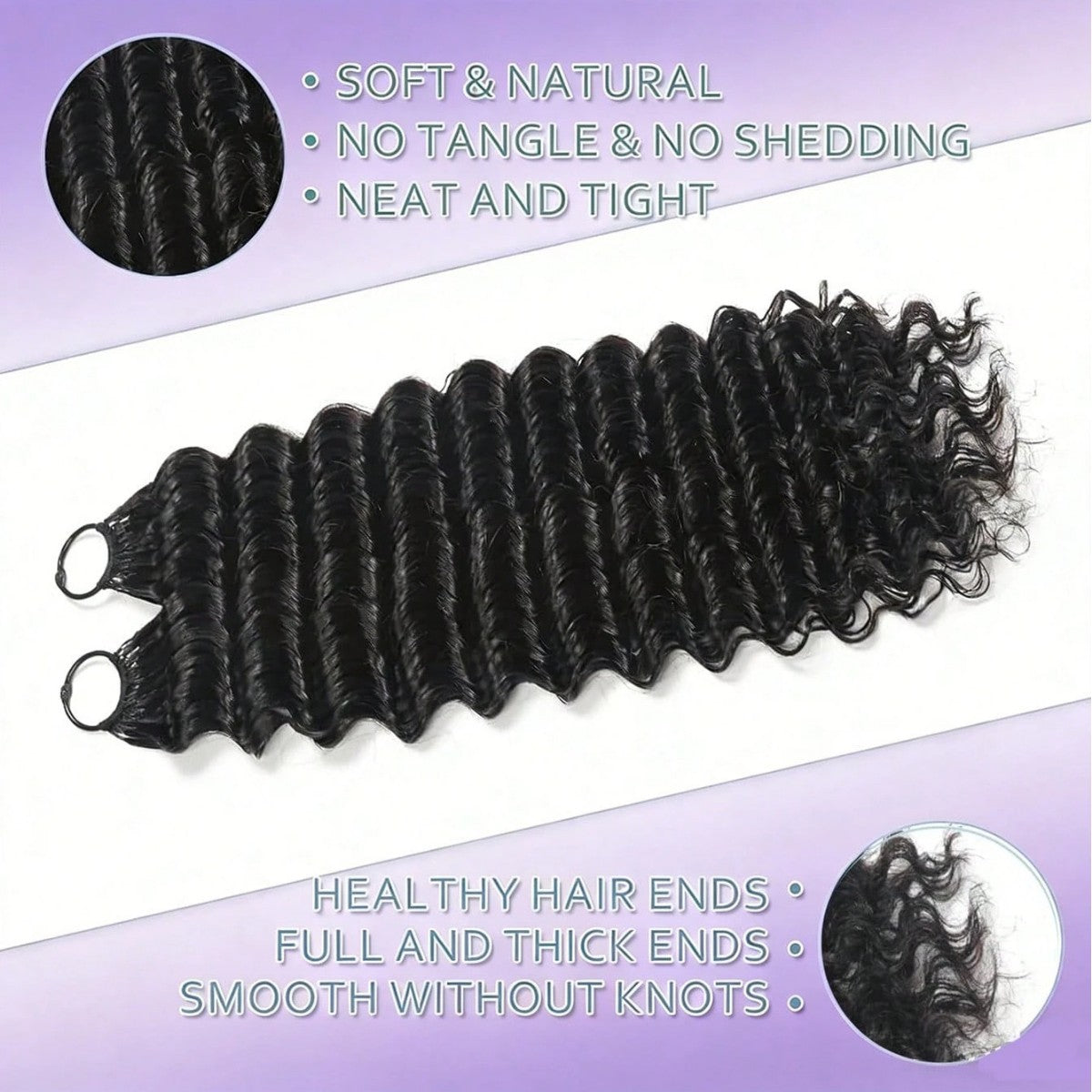 Feather Crochet Hook For Braided Human Real Hair Wig