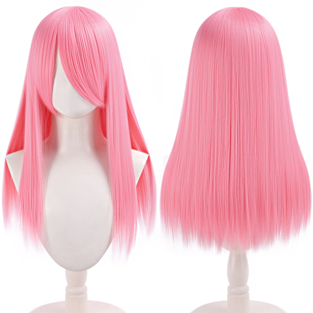 Lord Anime Fiber Rose Color Thickened Long Straight Hair Cos Wig