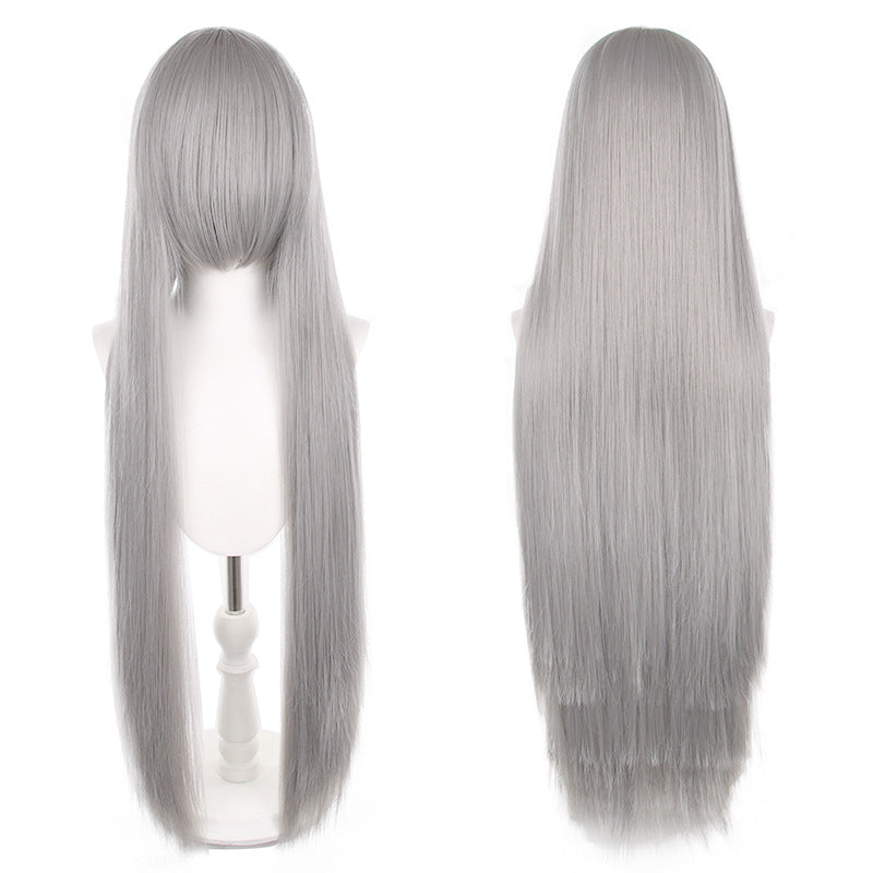 Mao Style Universal Scalp Head Long Bangs Cos Wig