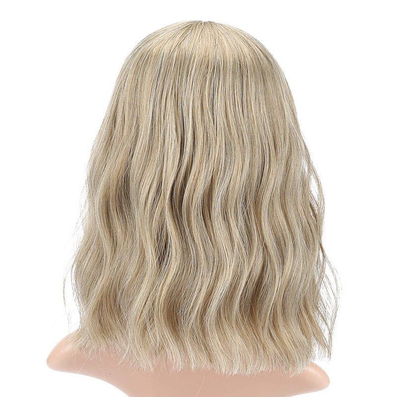 Halloween Bangs Color Short Curly Hair Long Straight Wig