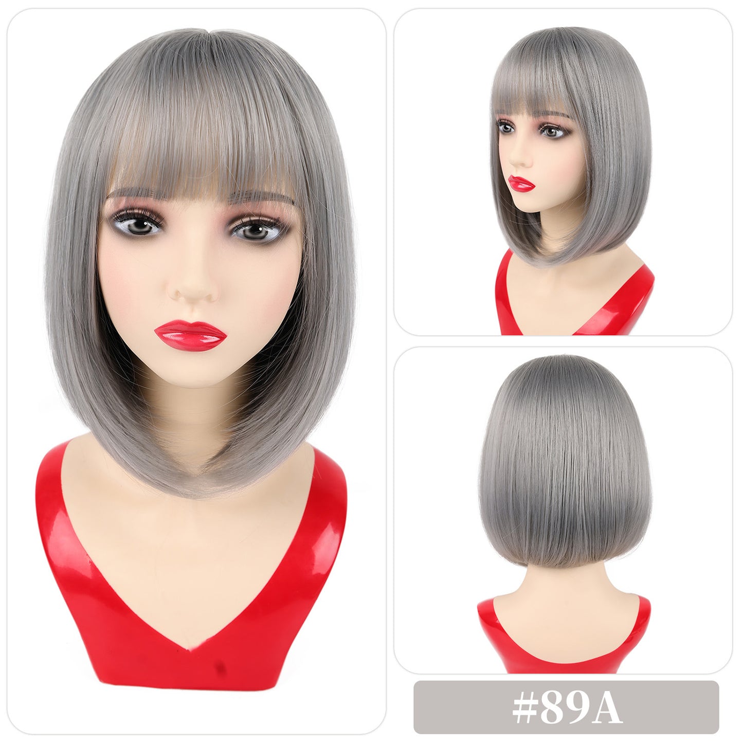 Whole Female Collarbone Length Haircut Wave Wig Short Straight Hair