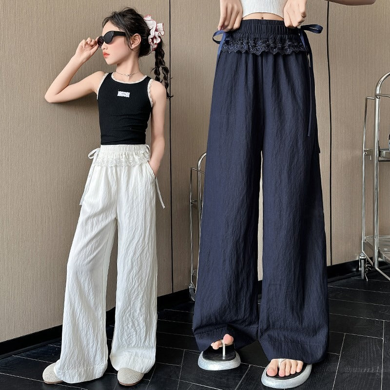 Children's Western Style Straight Middle Big Anti Mosquito Children's Pants