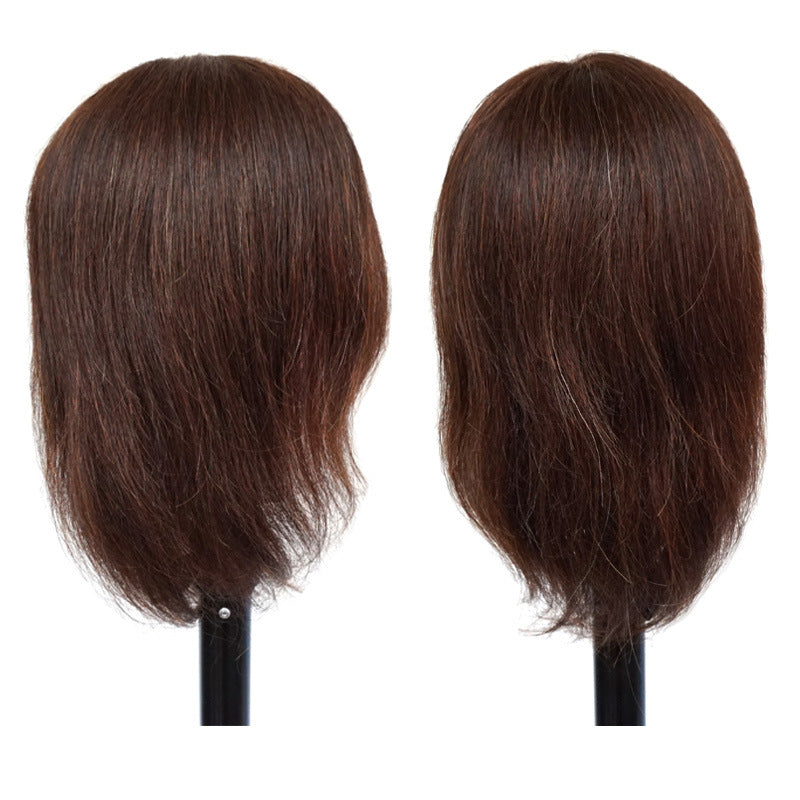 Women's Short Straight Natural Big Ear Hairdressing Shop Practice Other Wig