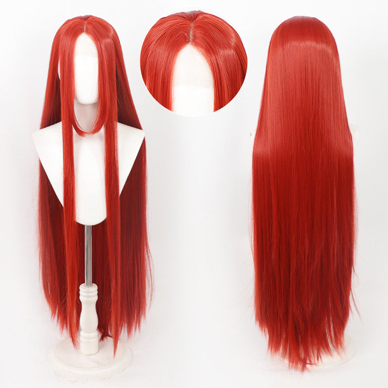 Universal Hand Crocheting Forehead Lace Mid-length Cos Wig