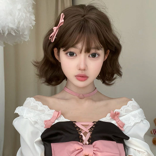 Female Small Curls Lazy Cute Fashion Wig Short Curly Hair