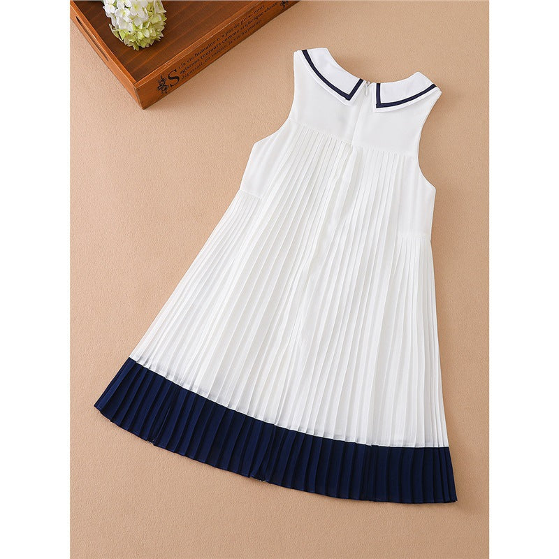 Children's Summer Middle Big Pleated Skirt Princess Children's Dress