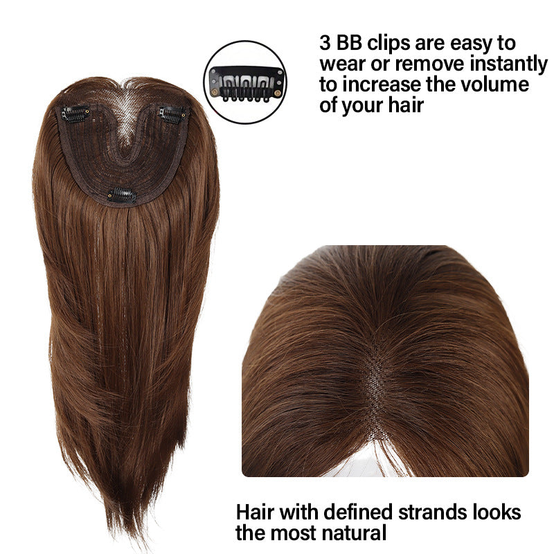 Women's Net Artificial Human Hair High-level Collarbone Length Haircut Wig