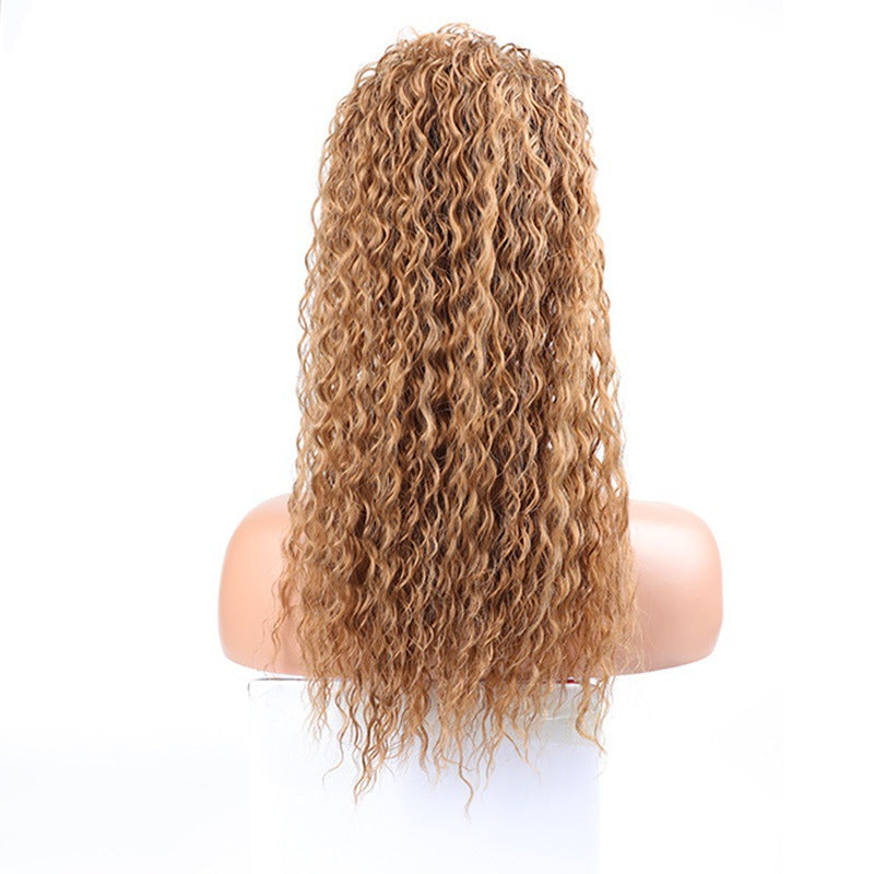 Wei Long Small Curly Hair Chemical Wig Ponytail