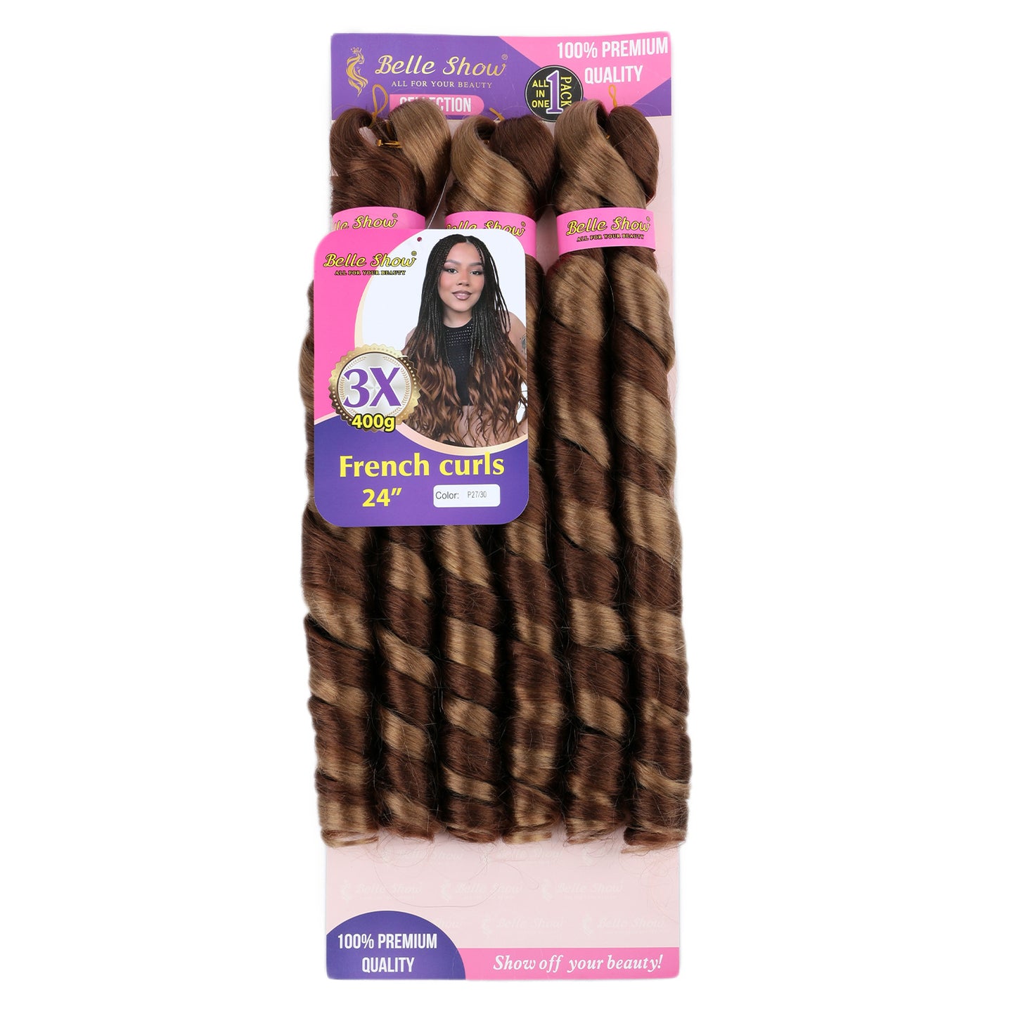 Fiber Low Temperature Tube Curved Large Wig Long Curls