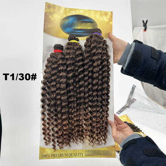 Women's High Quality African Weft Long Curly Hair Other Wig