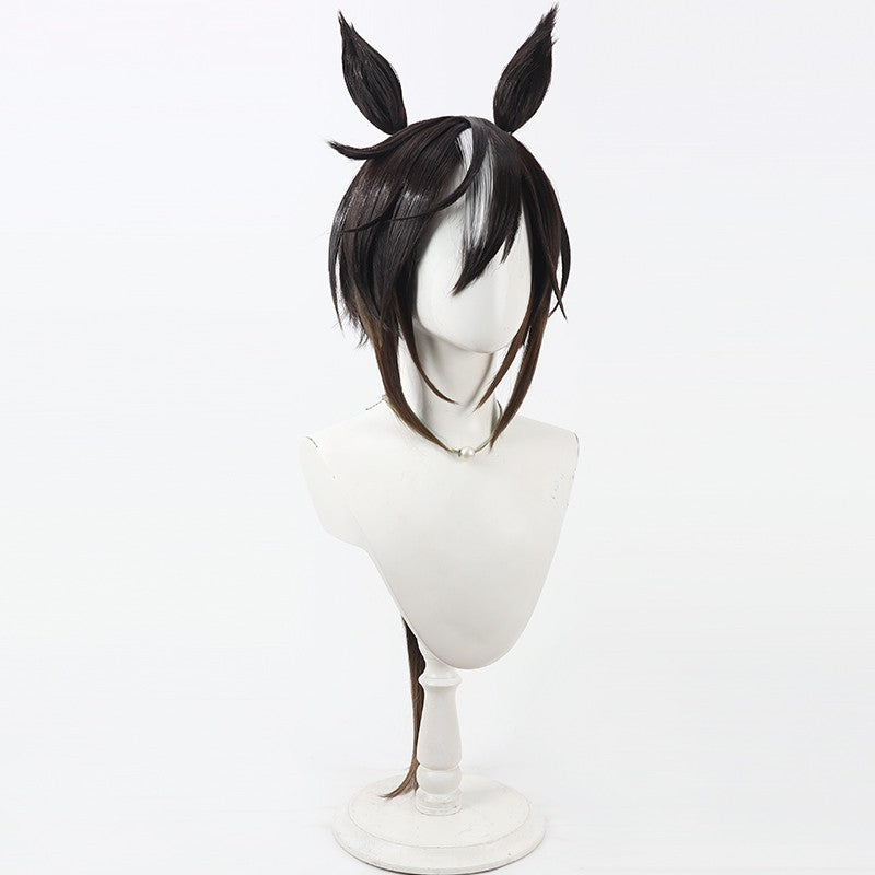 Free Man Horse Racing Golden Journey Cos Wig