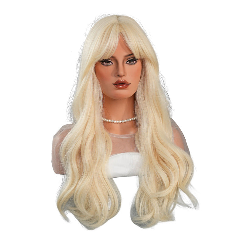 Barbie Long Curly Hair Bangs High Quality Cos Wig