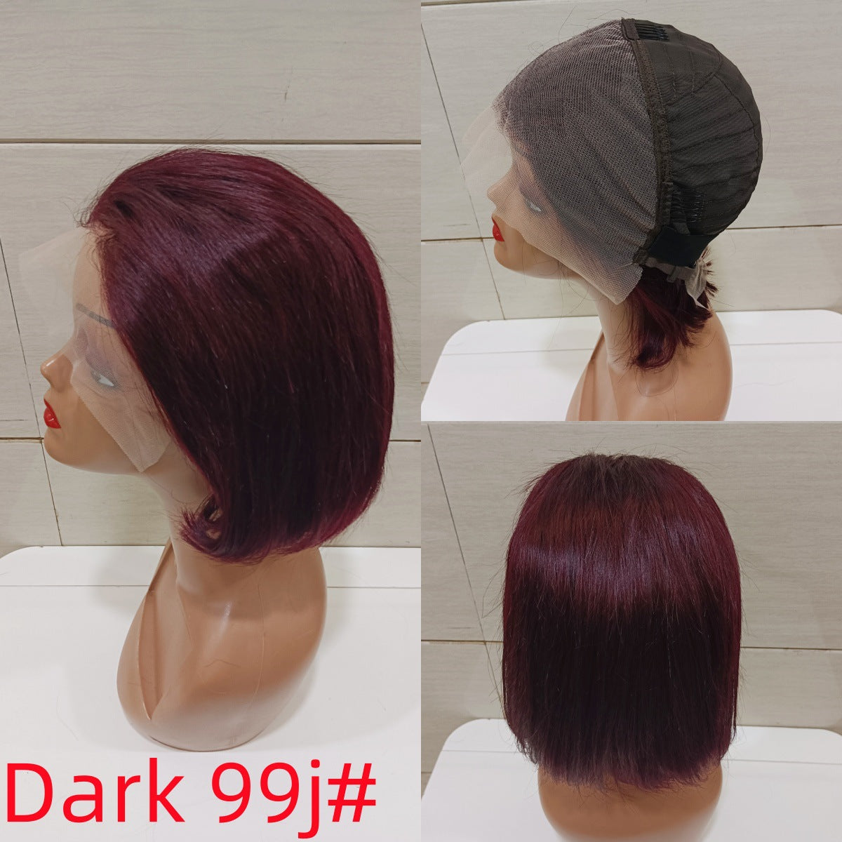 Trendy Slouchy Pretty Versatile Straight Bob Real Hair Wig