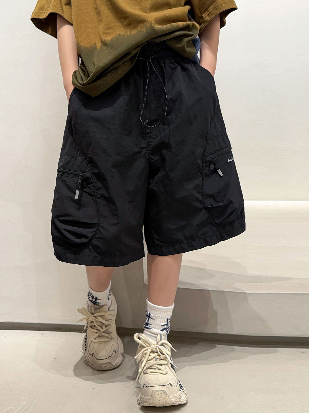 Boys Cargo Shorts Summer Middle The Big Fifth Children's Pants