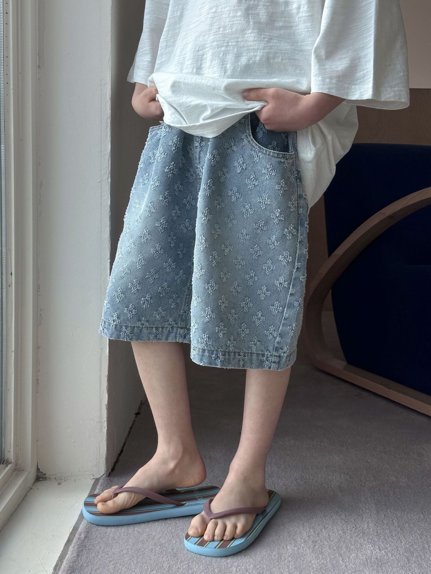 Children's Shorts Summer Casual Loose Middle Big Fifth Children's Pants