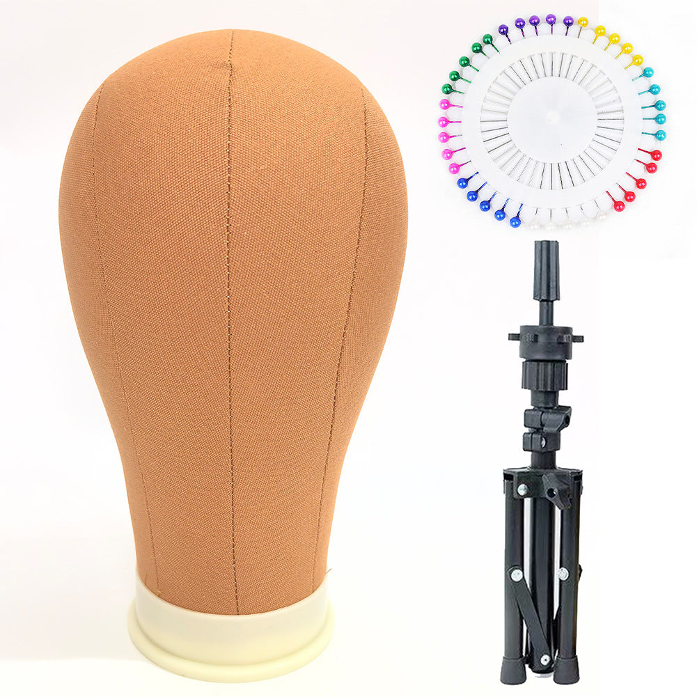 Inserting Holds With Cloth Display Tripod Styling Model Wig Long Curls