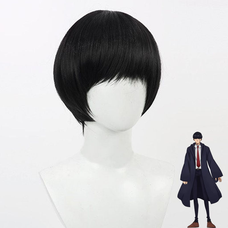 Physical Magic Makes Matthew Black Pot Cover Head Short Hair Cos Wig
