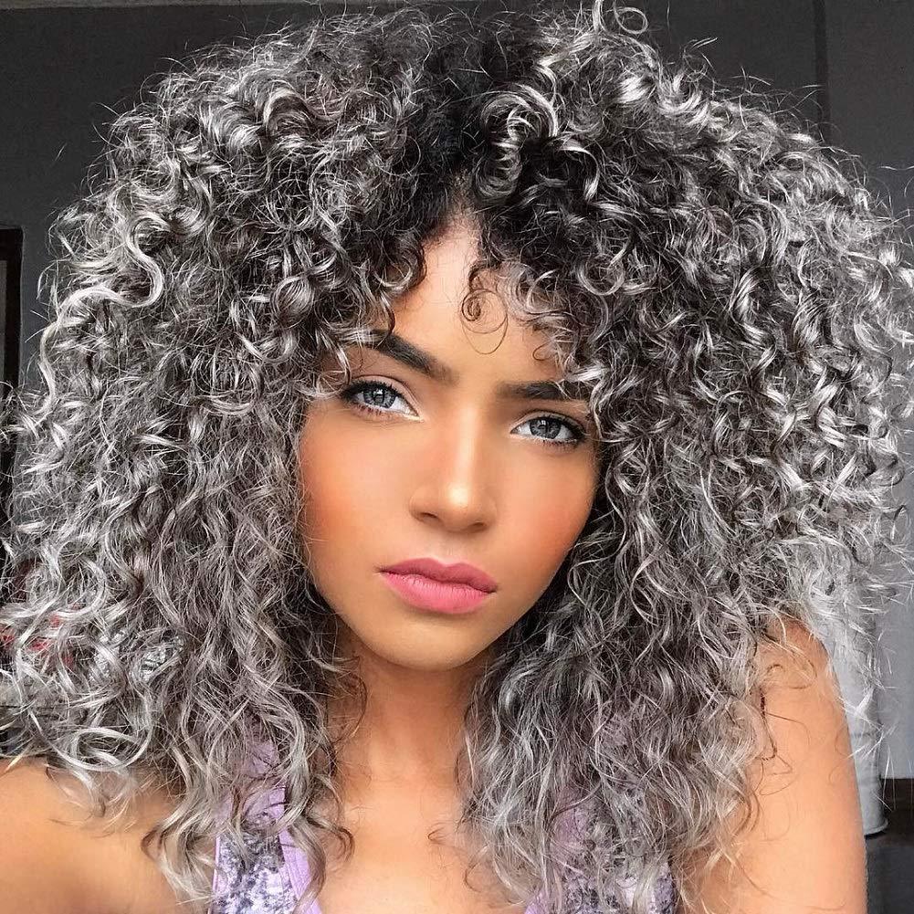 African Afro Fluffy Fashion Curly European Wig Long Curls