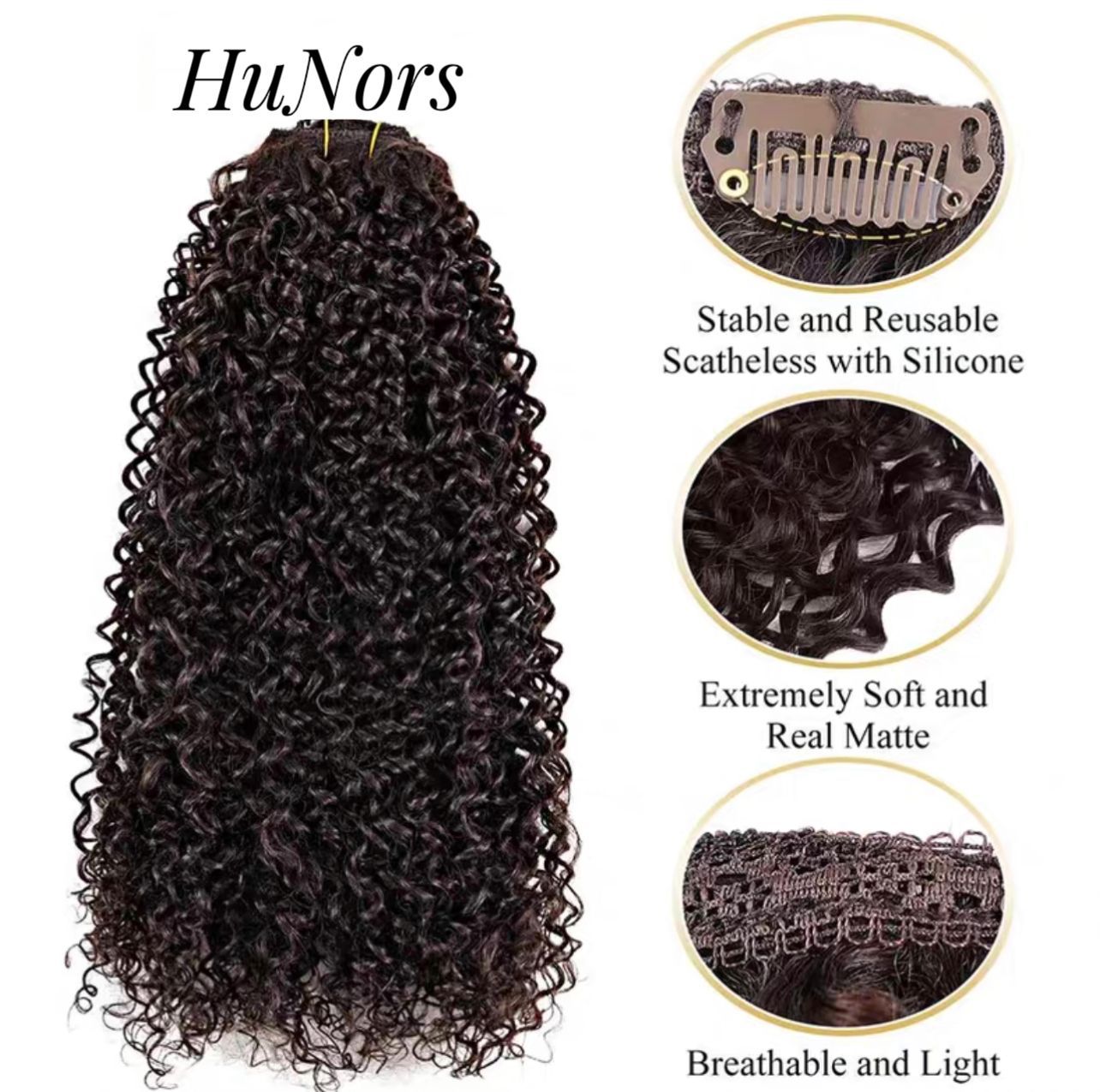 African Small Curly Hair Afro Water Wig Long Curls