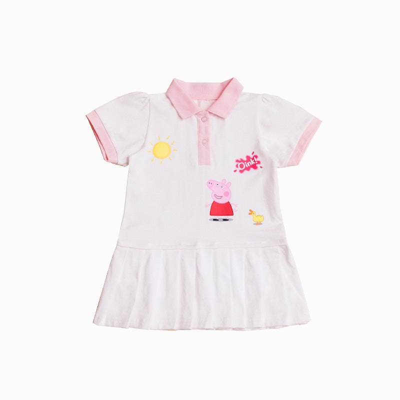 Cotton Pig Summer Clothing Skirt Short Children's Dress