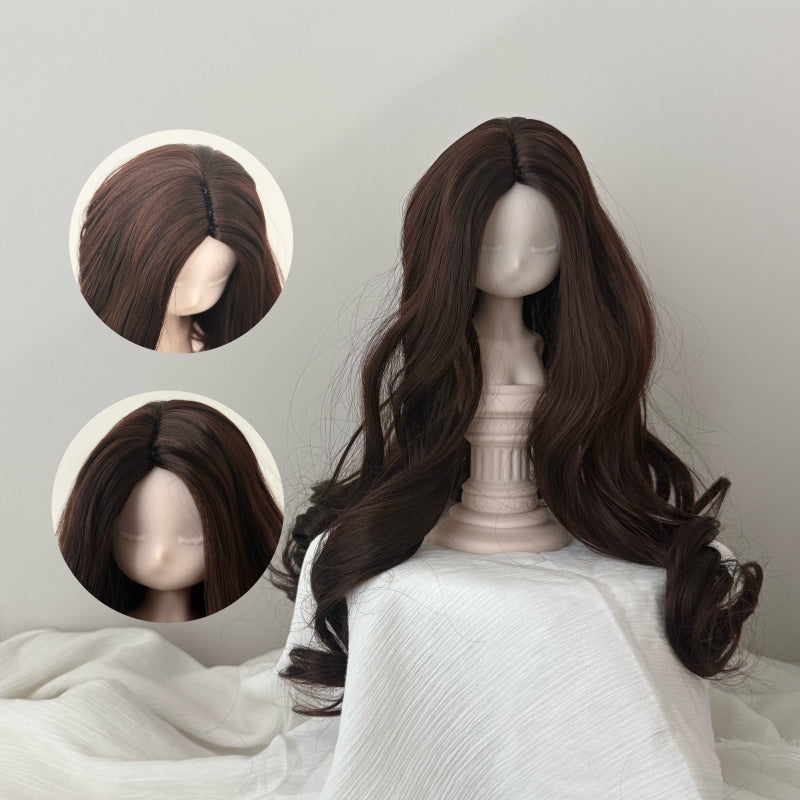 Doll Optional Medium Long Curly Hair Cos Wig