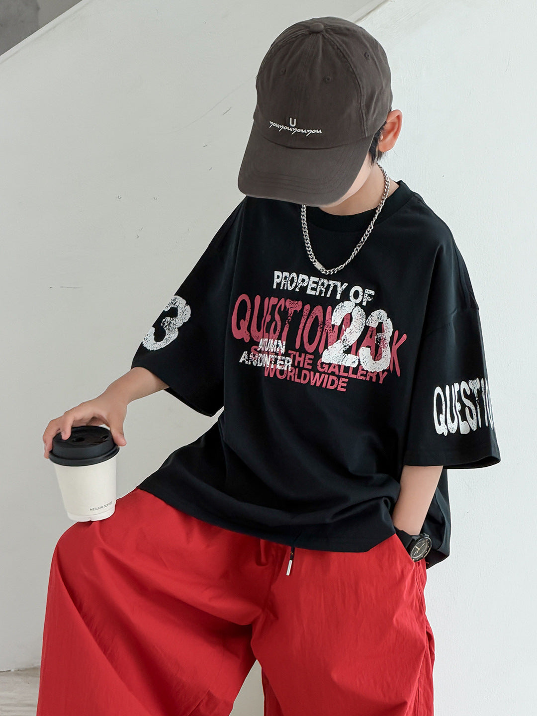 Wear Loose Top Boy Half Sleeve Children's T-shirt
