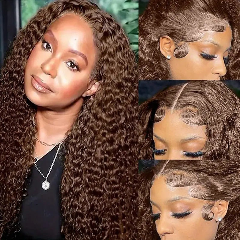 Women's Small Roll Wound Tube Curly Front Lace Wig Long Curls