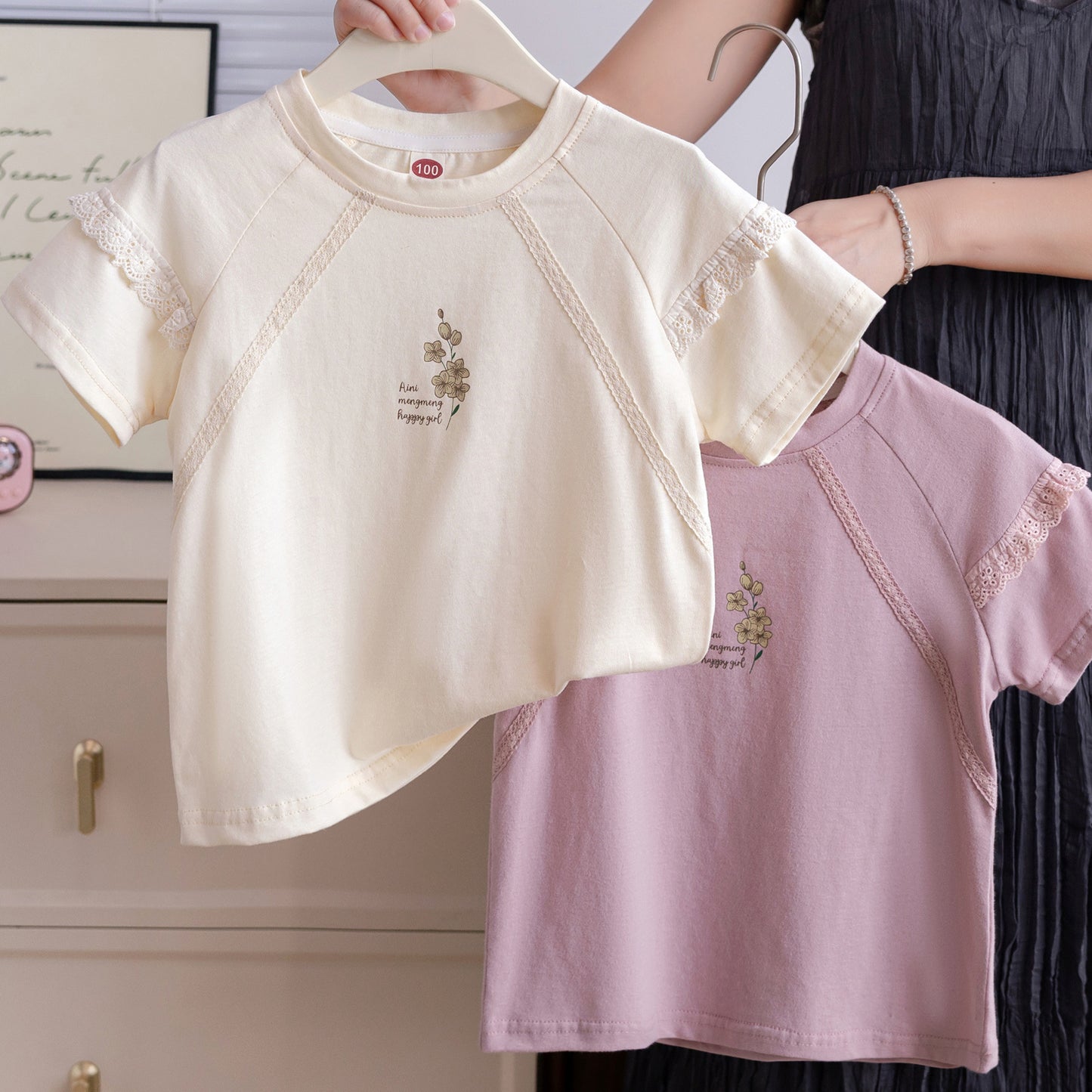 Children's Summer Short-sleeved Korean Top Loose Thin Medium Big Children's T-shirt