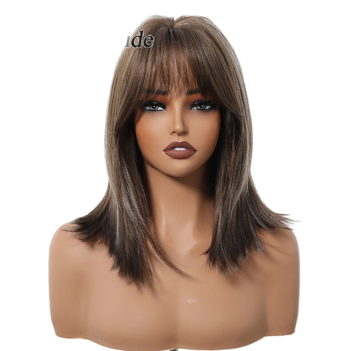 Women's High-level Collarbone Length Haircut Simulation Repairing Wig Short Straight Hair