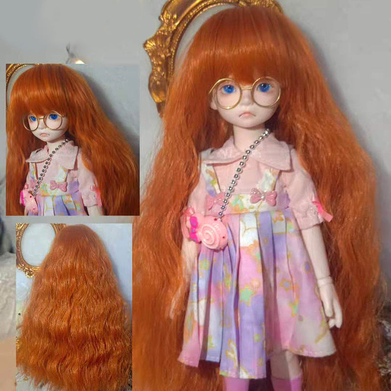 Male Female Doll Artificial Scalp Short Hair Wavy Other Wig