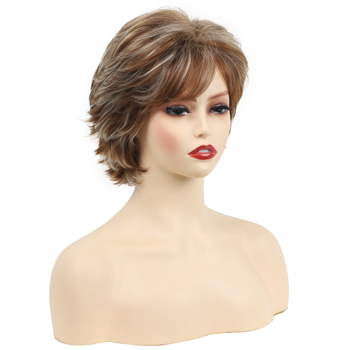 Elegant Glamorous Fashion Fluffy Chemical Fiber Wig Short Straight Hair