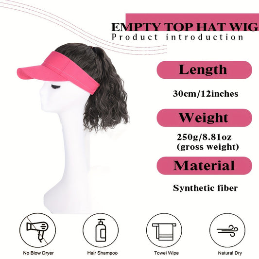 One-piece Female Topless Corn Stigma High Ponytail Braid Fashion Rose Other Wig