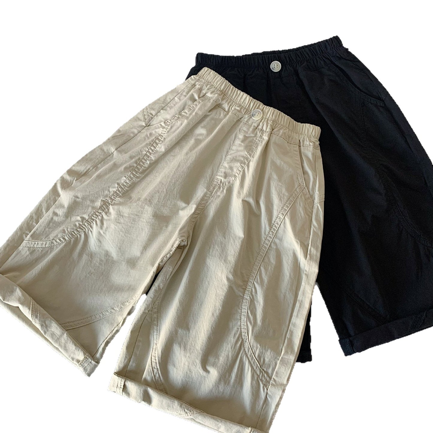 Children's Solid Color Loose Casual Spring Trousers Children's Pants