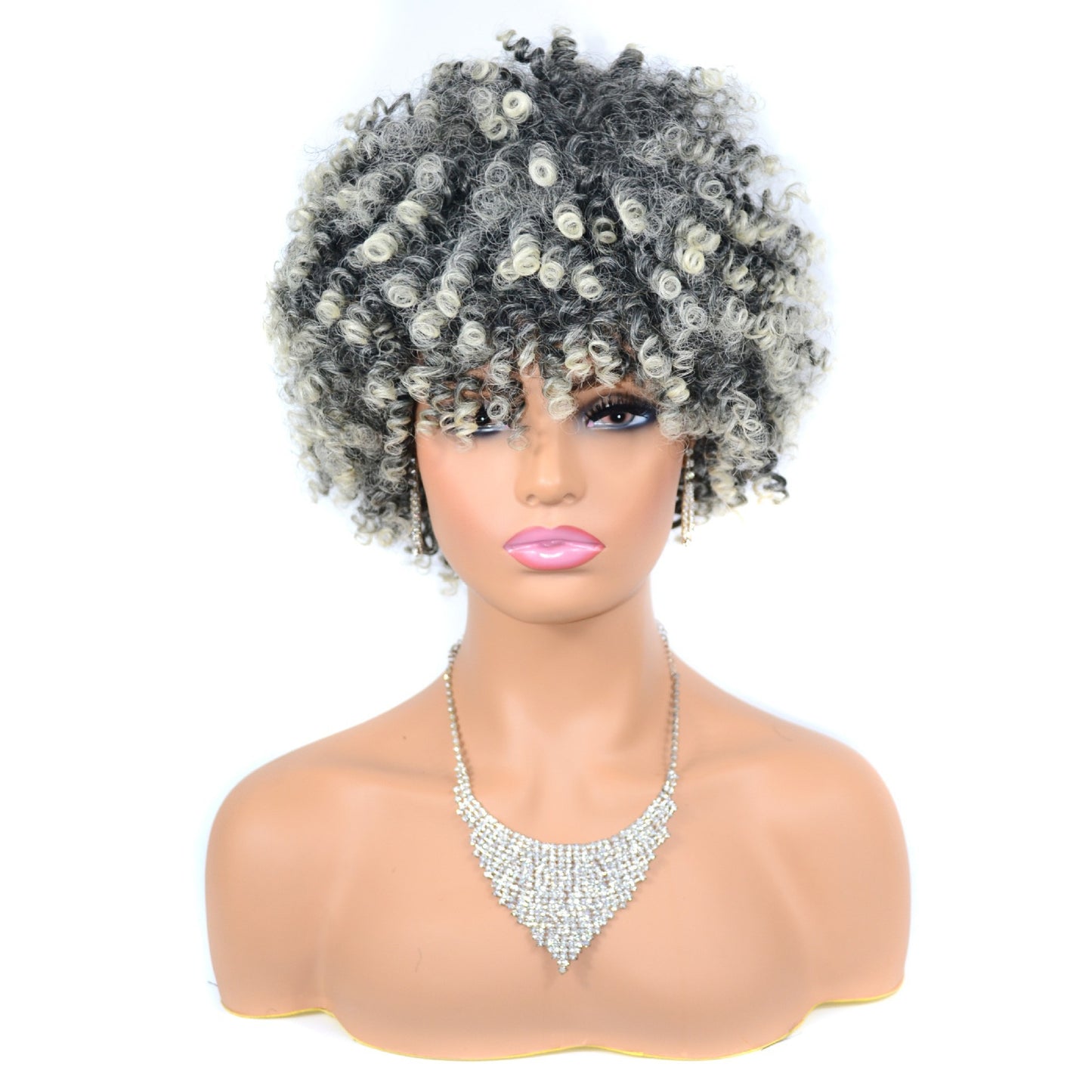 Winkle Head Cover Fluffy Afro African Popular Wig Short Curly Hair