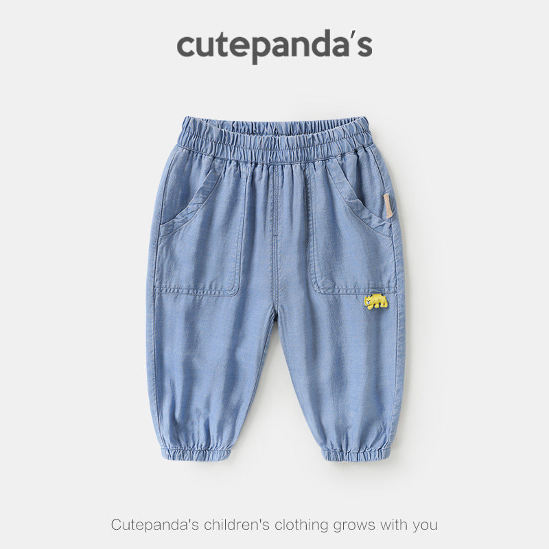 Children's Denim Anti Mosquito Air Conditioning Long Summer Boy Children's Pants