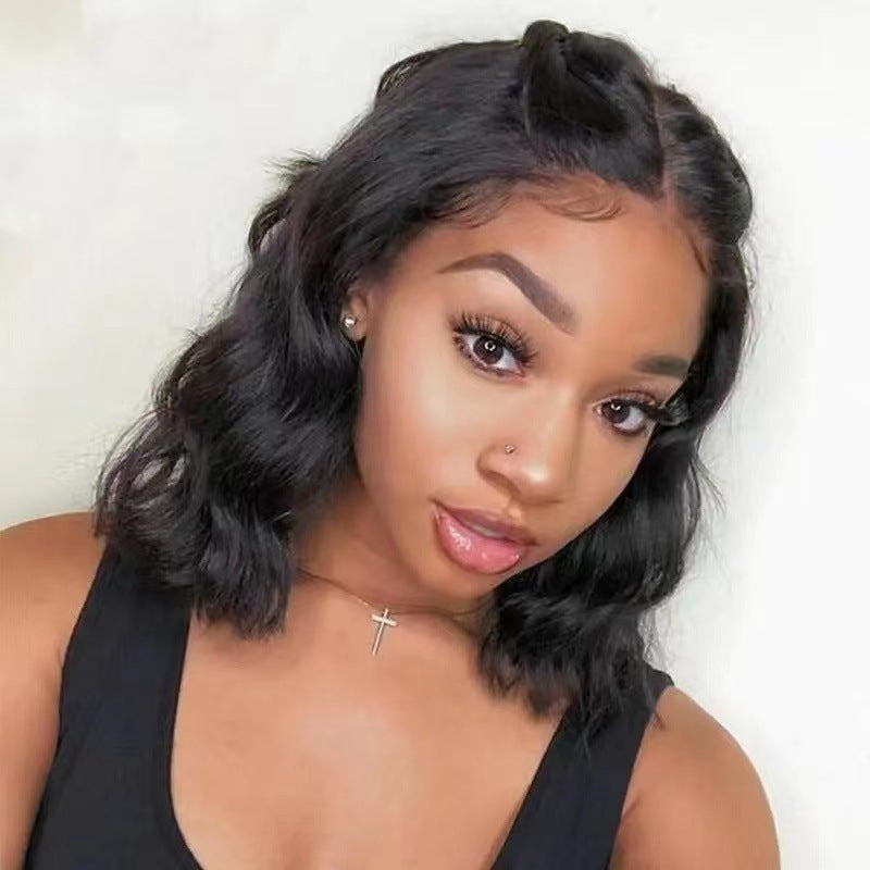 Women's Fiber Chemical Full-top Small Wave Wig Short Curly Hair