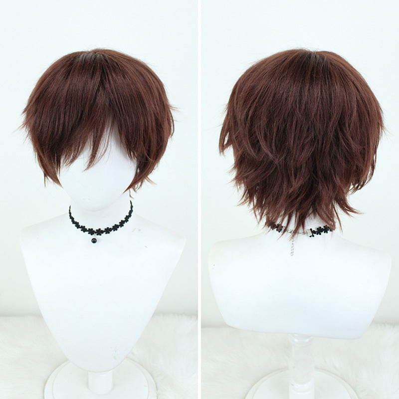 Face Puffy Silk Corn Stigma Hot Cos Wig