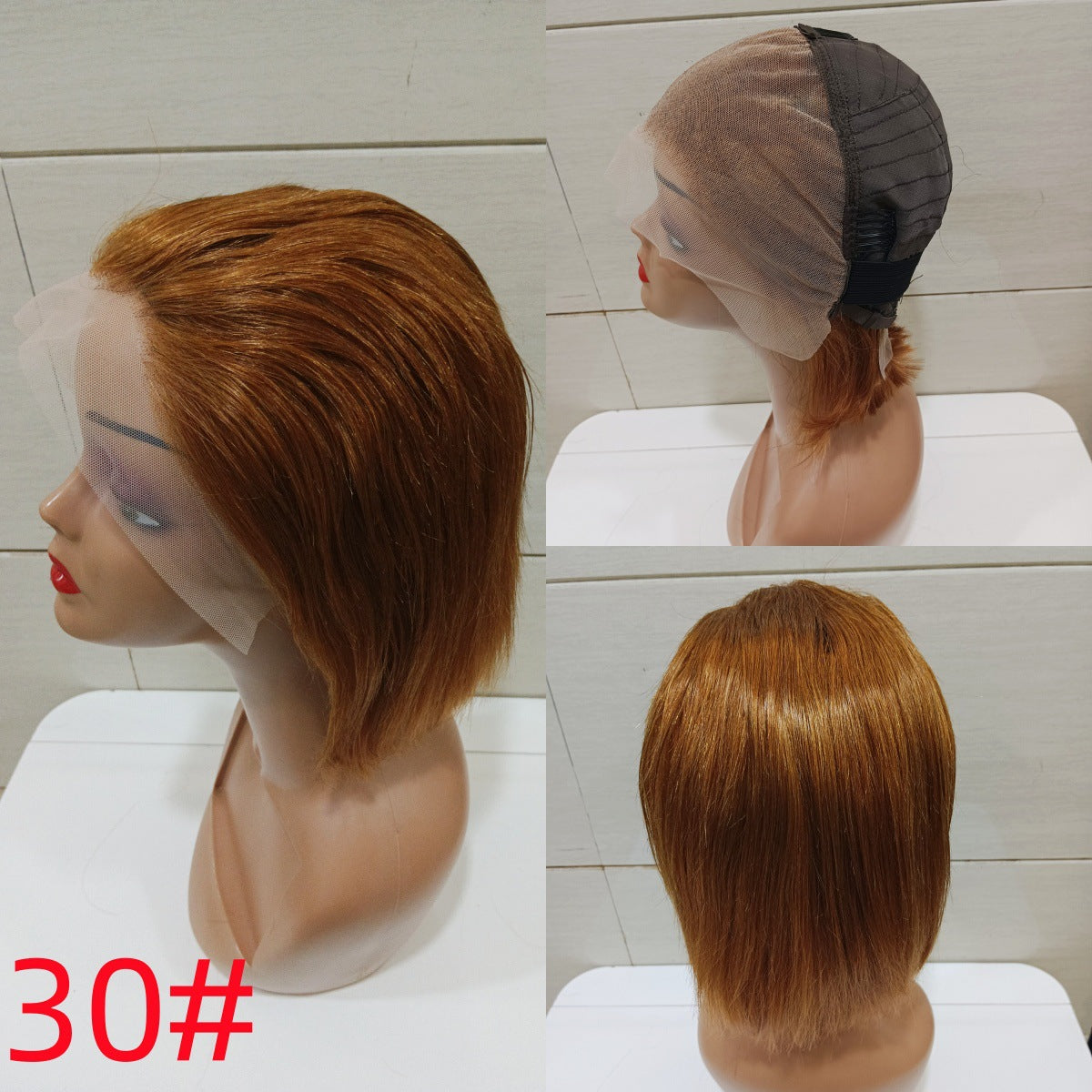 Trendy Slouchy Pretty Versatile Straight Bob Real Hair Wig