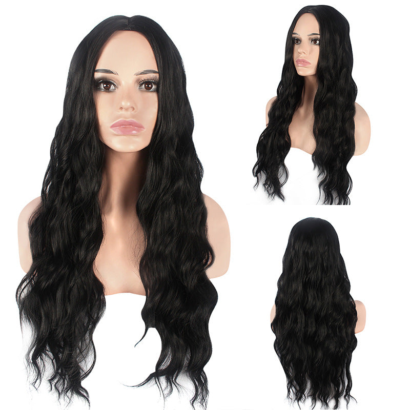 Women's Dyed Curly Hair Synthetic Wigs Corn Wig Long Curls