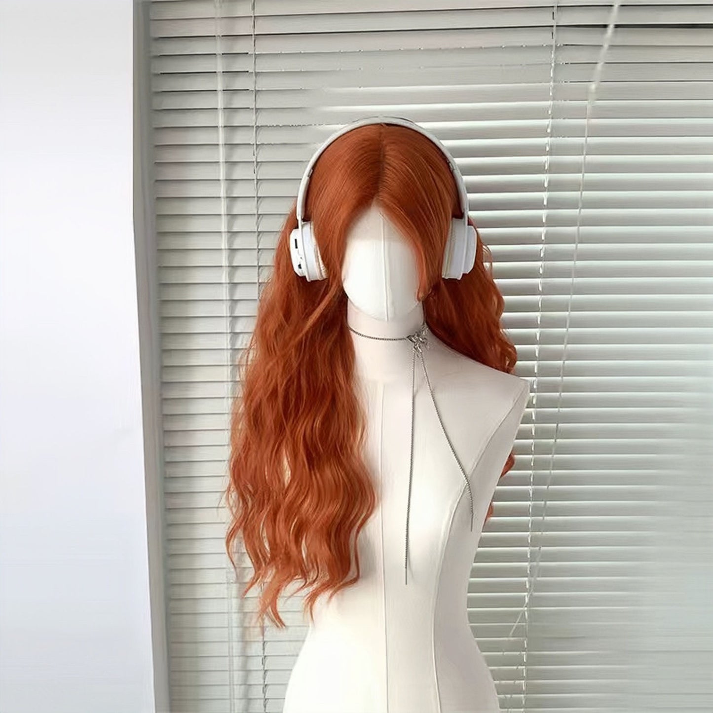 Women's Hand-woven Mid-length Curly Hair Dyed Collection Wig Long Curls