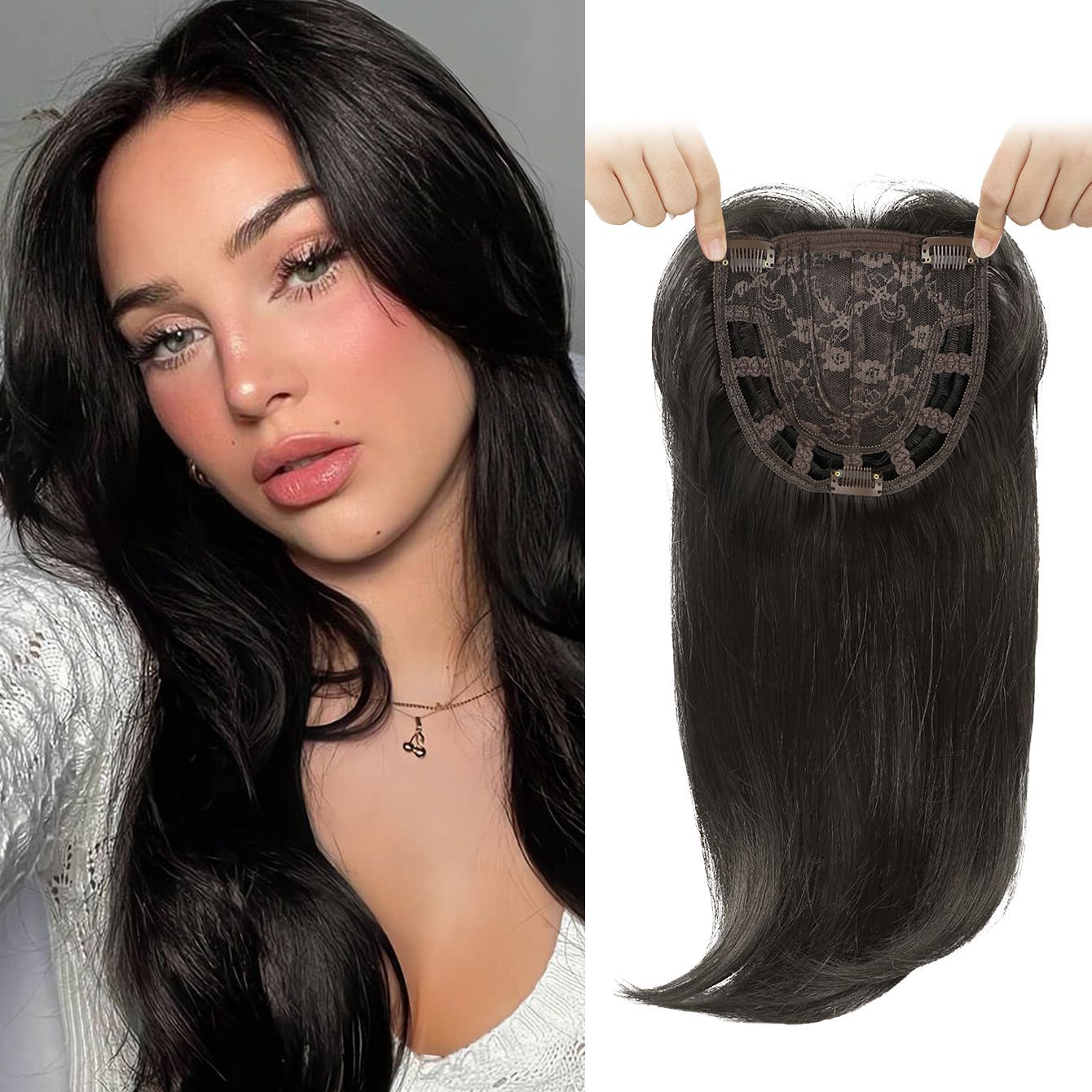 Hair Supplementing Piece Covering Gray Female Other Wig