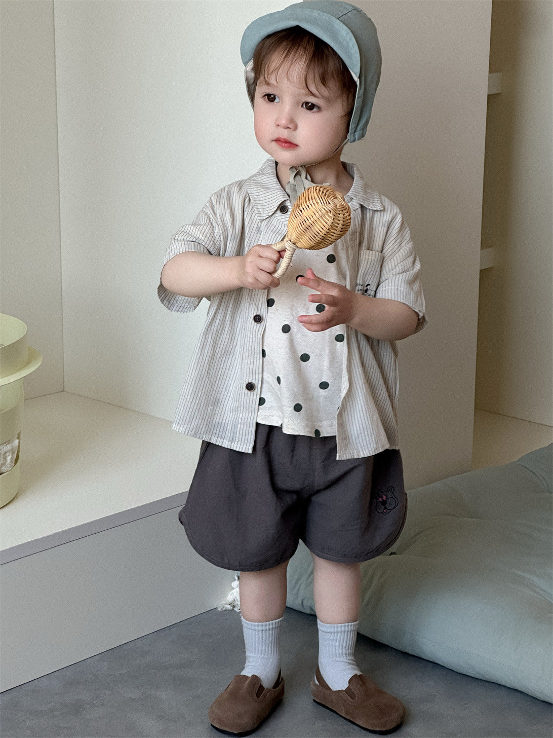 Children's Clothes Thin Clothing Korean Style Shirt T-shirt Children's Suit