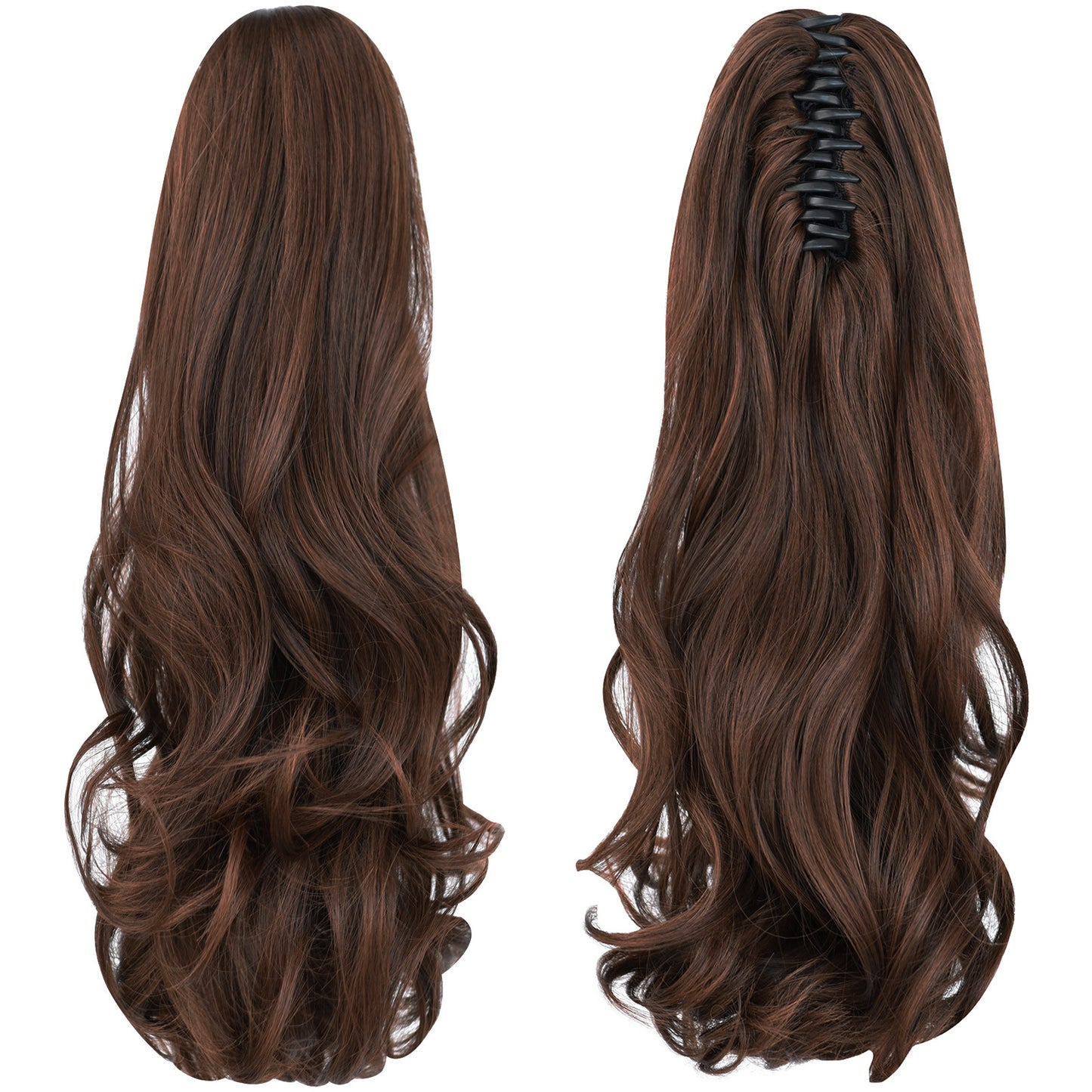 Tiger Mouth Grip Female Double Ladies Wig Ponytail
