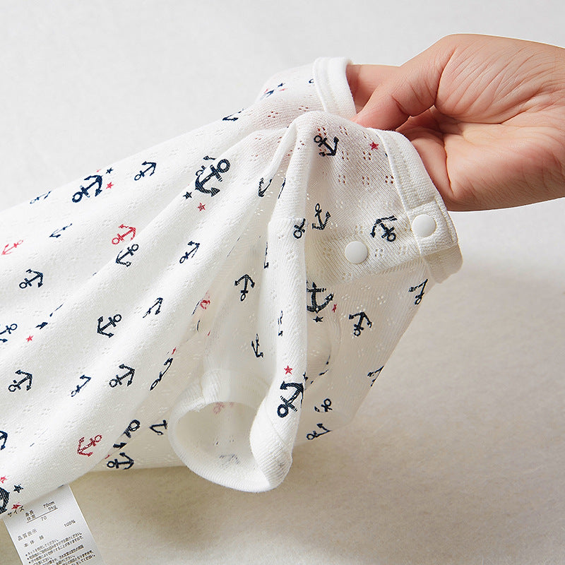 Children's Pieces 2 Packs Starting From Jumpsuit Short Sleeve Born Triangle Jumpsuit, Climbing Suit